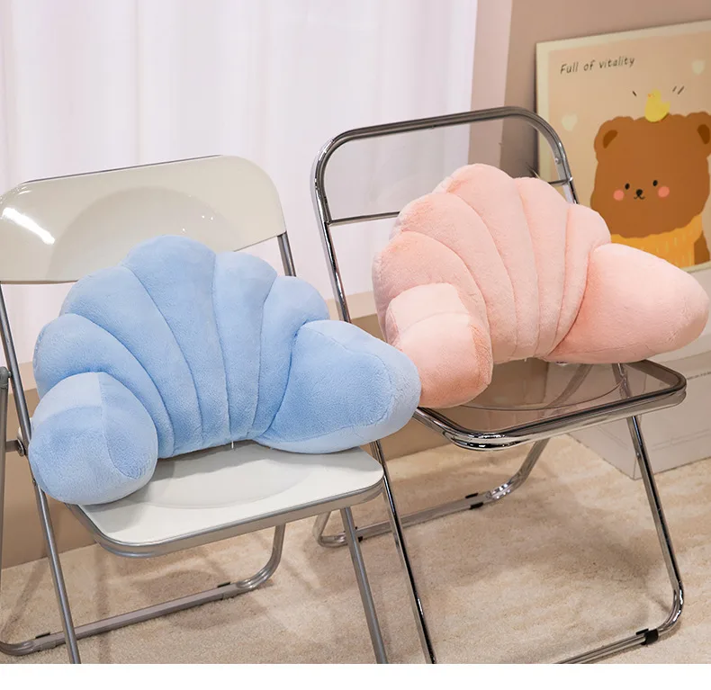 Shell Waist Pillow Soft Plush Colorful Sea Shell Cushion Sitting For a Long Time To Protect The Waist Seat Companion Home Decor