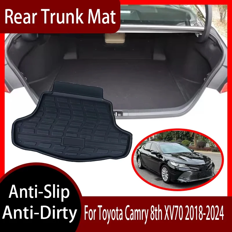 

Trunk mat For Toyota Camry 8th XV70 2018 2019-2024 Rear Trunk Boot Liner Mat Cargo Waterproof Anti-Slip Anti-Dirty Floor Pad