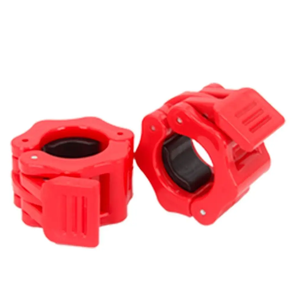 1 Pair Colorful 25/30mm Fitness Barbell Clamps Quick Release Stable Dumbbell Spin Lock Hexagon Plastic Barbell Collars Ezor Bar
