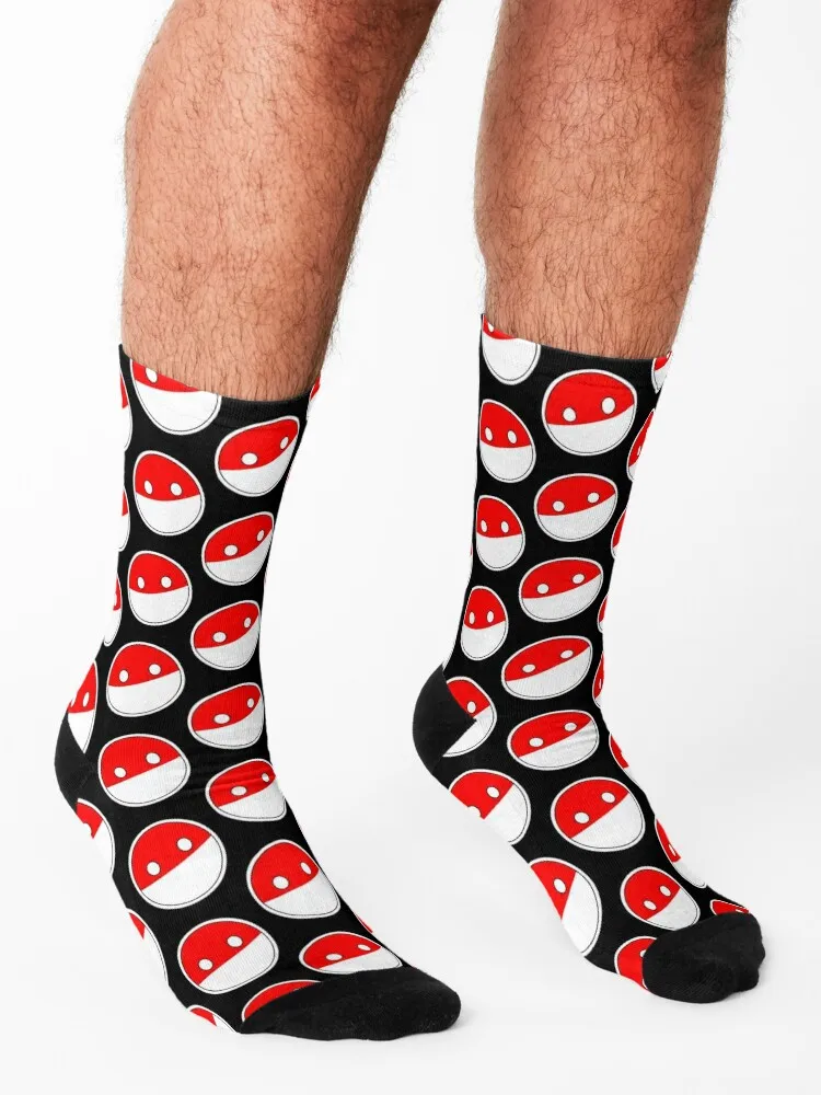 Polandball Countryball Socks Climbing moving stockings valentine gift ideas Non-slip Socks Woman Men's