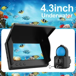 Unterwasserkamera 1080p 4,3 Zoll LCD Endoskopkamera Wasserdicht 6 Stunden Ausdauer Nachtsicht 15/30 m für EIS/Meer