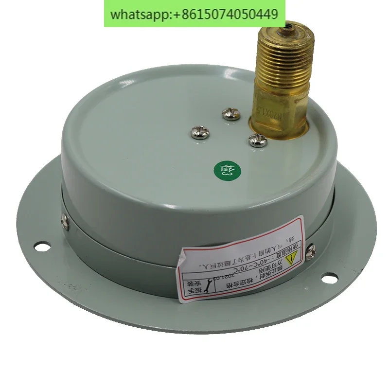Manomètre axial Y100ZT avec panneau de jauge à vide de bord type 1 6MPA pression d'huile pression d'eau instrument hydraulique drapeau rouge