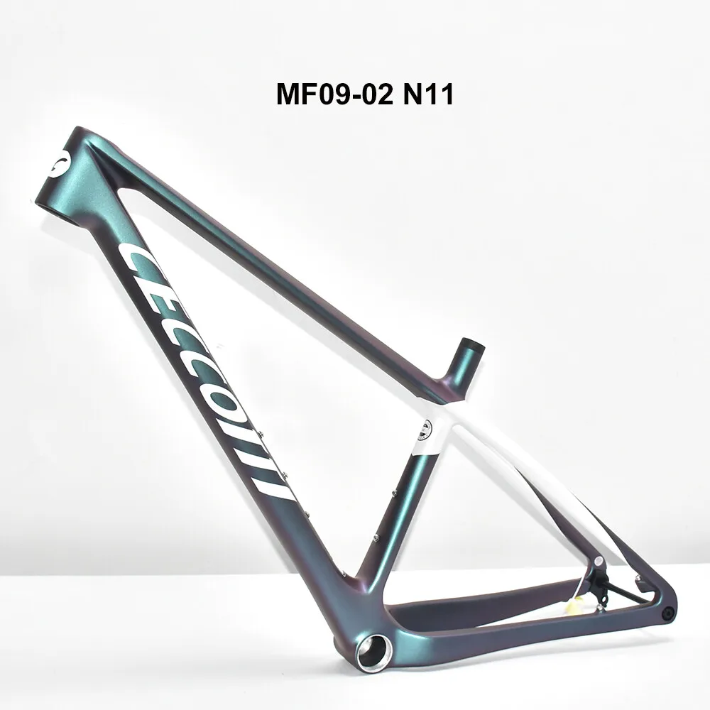 2025 CECCOTTI 29er إطار MTB من الكربون، إطار جبل كابل مخفي كامل، تعزيز ركوب الدراجات مع دعامة سفلية لخيط T47، 148*12 مم