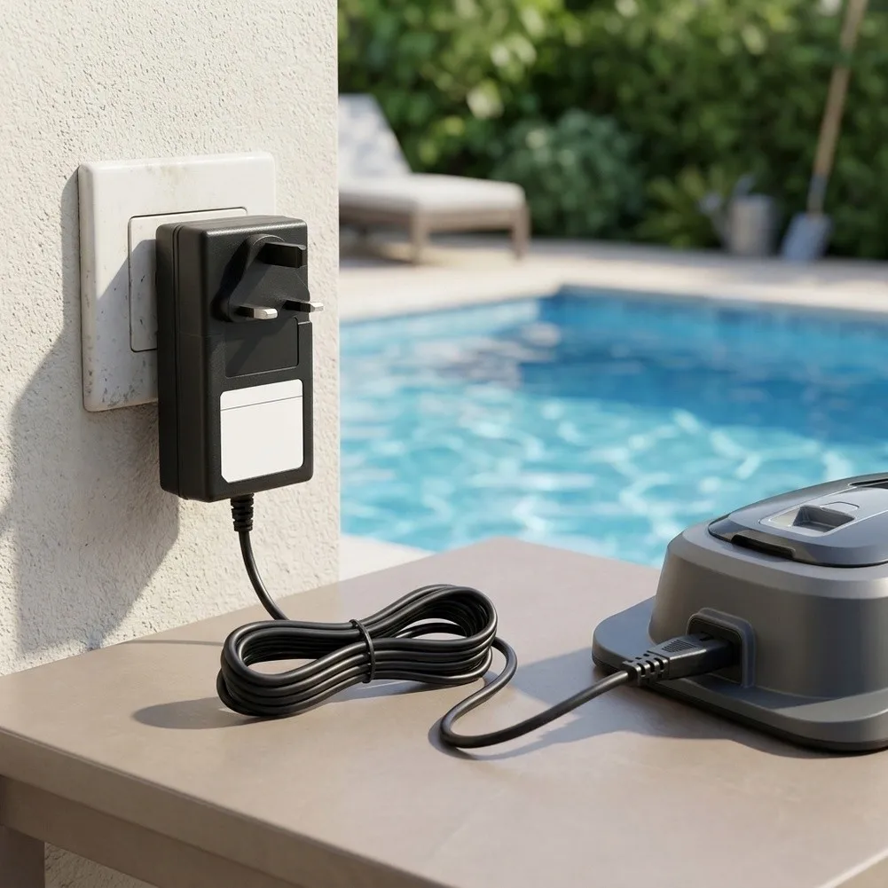 Charger Adapter Designed for Aiper For Scuba S1 E1 Cordless Pool Cleaner 16.8V 2A Output with Flame Retardant Enclosure