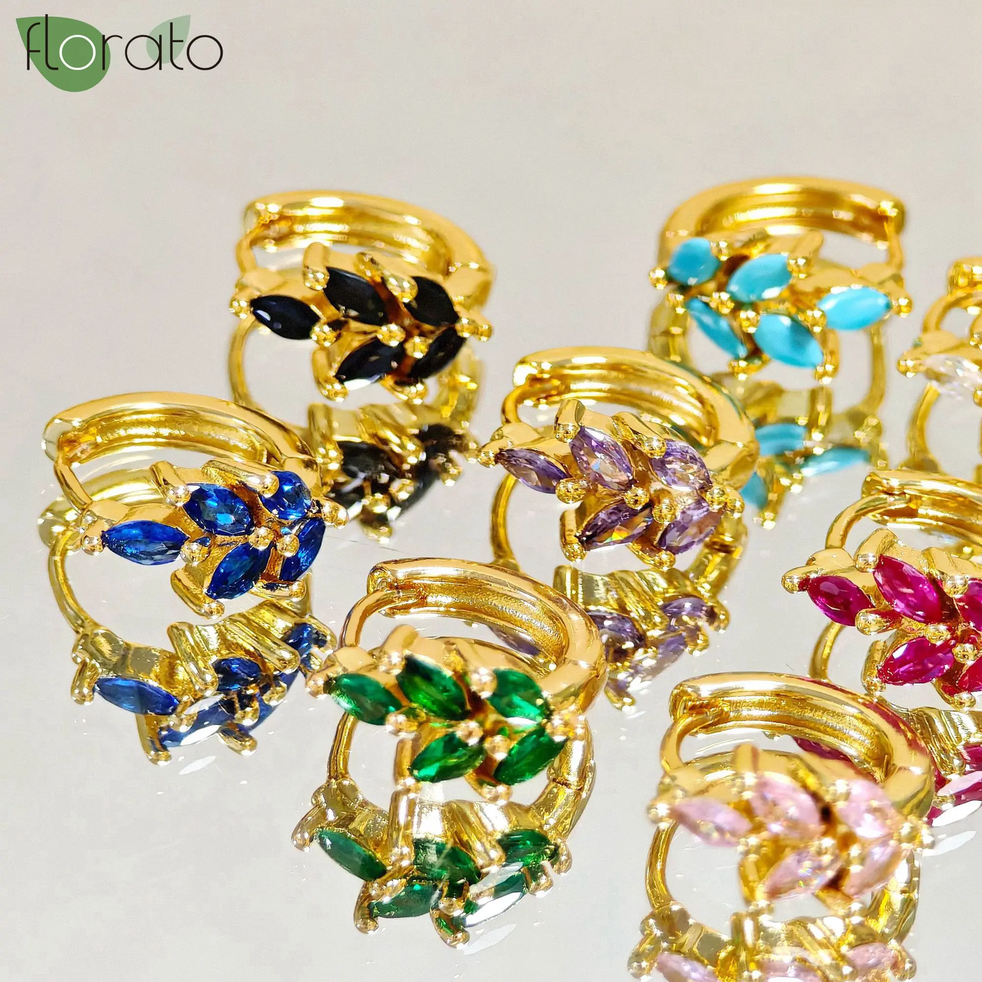 

925 Sterling Silver Needle 14mm Hoop Earrings for Women Shiny Zirconia Small Huggie Cartilage Earring Fashion Piercing Jewelry