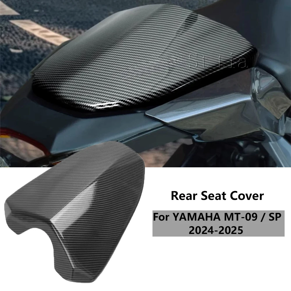 Para YAMAHA MT-09 SP MT09 cubierta de asiento trasero de pasajero carenado capó de asiento fibra de carbono mt09 sp 2024 2025 nuevos accesorios de motocicleta
