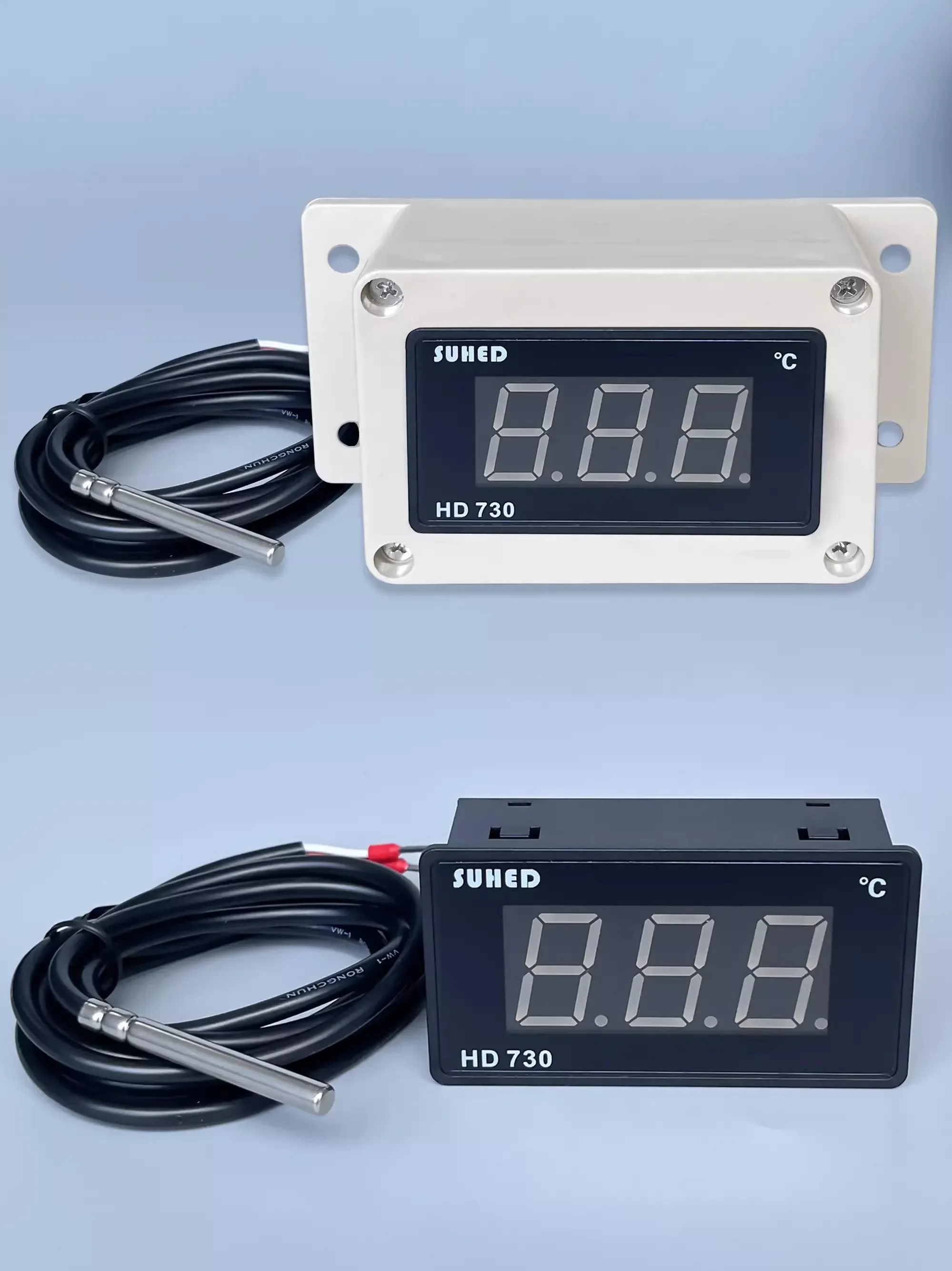 Large Screen Digital Display Electronic Thermometer Cold Storage Temperature Display Water Heater Oven Temperature Instrument