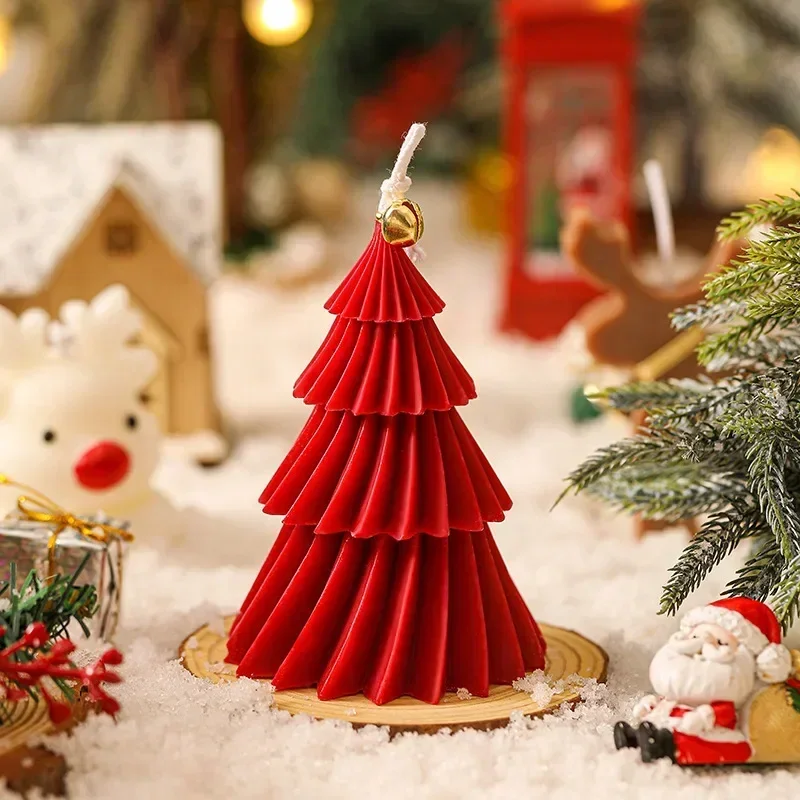 Christmas Tree Shape Candle Aromatherapy Candle Xmas Scented Candles Handmade Candles Gift Home Decor Creative Ins Candele