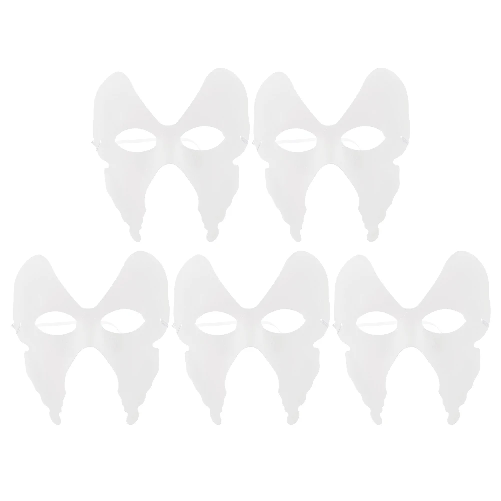 

5 Pcs Mask Creepy Decorate Decorative Masks Carnival Paper Child Mascarade Male Masquerade