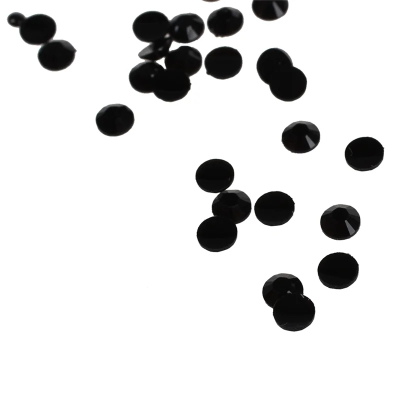 10000 قطعة كريستال مسطح أكريليك أحجار الراين الخرز مسمار الفن (أسود) #2