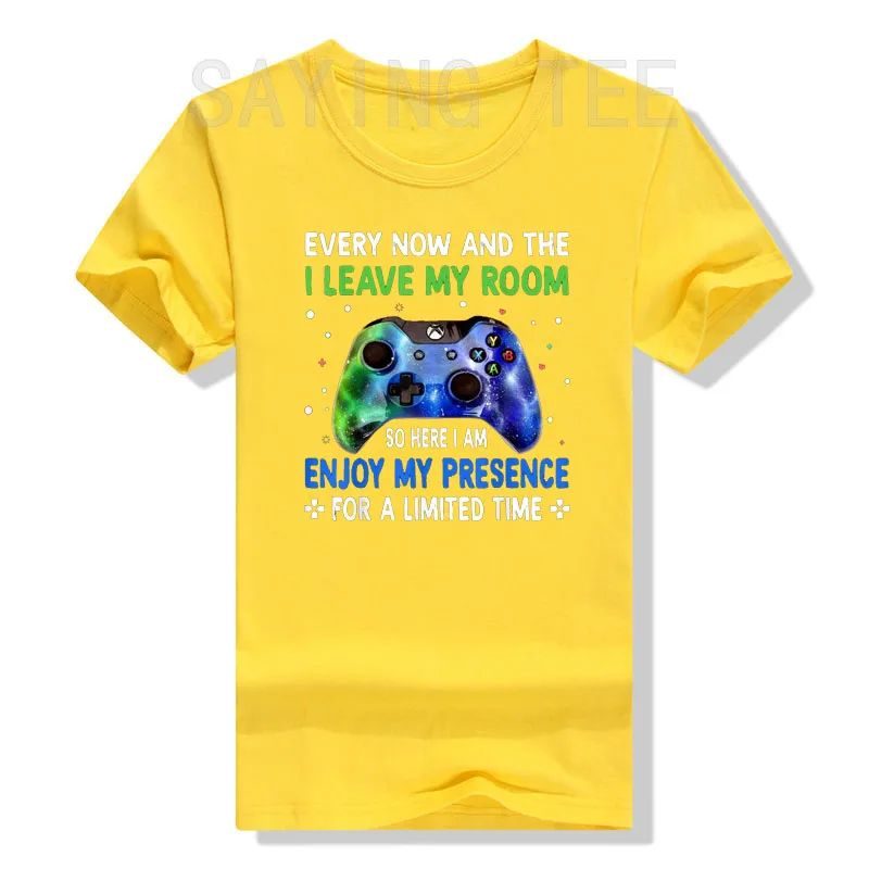 مضحك ألعاب الفيديو بين الحين والآخر أترك غرفتي الألعاب تي شيرت هدايا أقوال إقتباس الجرافيك المحملة القمم ألعاب نمط الحياة الزي #6