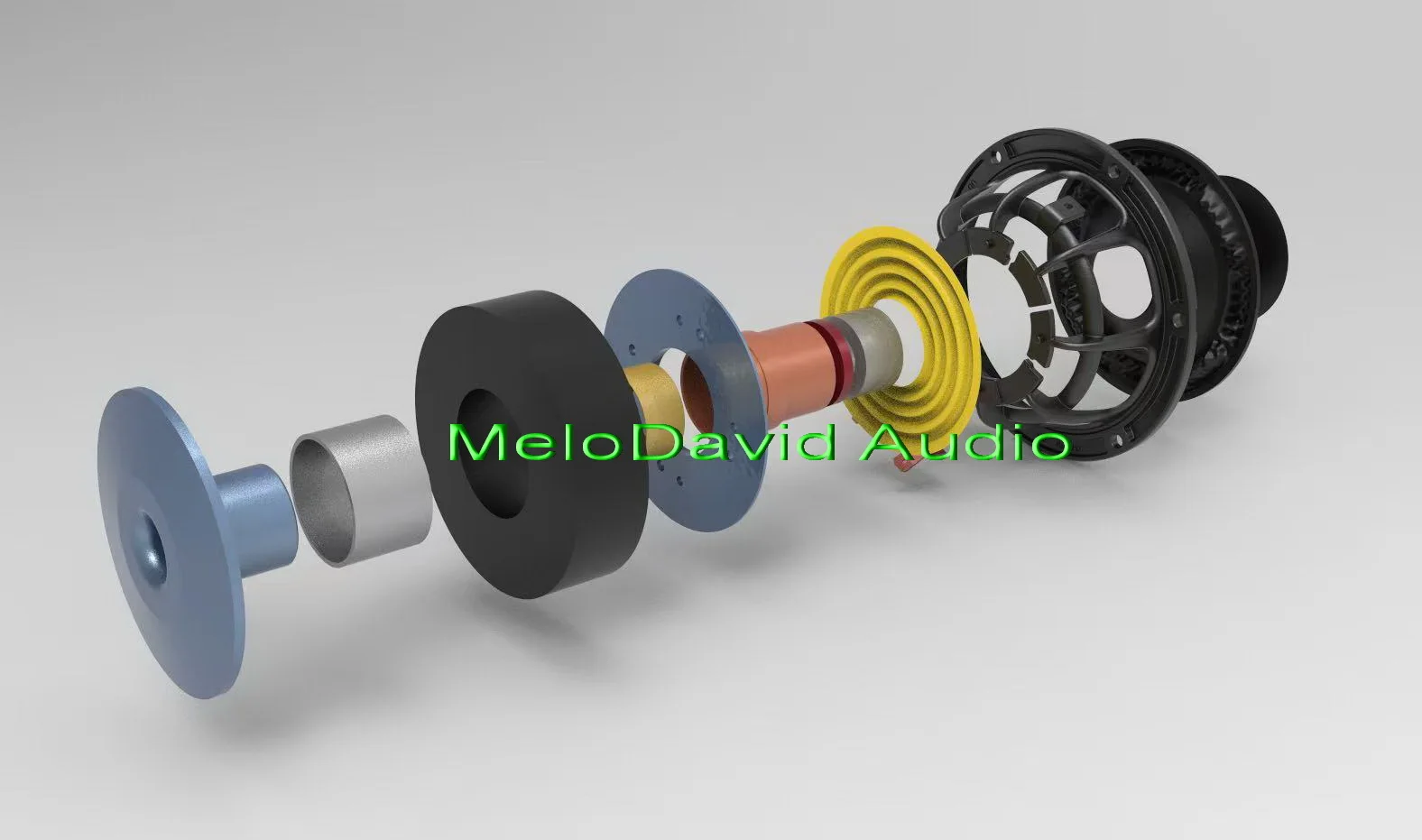 Preis für 2 Stück MeloDavid Audio PTT7P-SE 7/6,5 Zoll Wollpapier-Mix-Midbass-Tieftöner, Durchmesser 176 mm – Detail 12