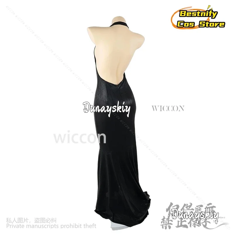 CosplayGame Nikke 2.5주년 기념 코스프레 Little Mermaiddd 애니메이션 의상 Deep V Halter Backless 섹시한 드레스 우아한 저녁 파티