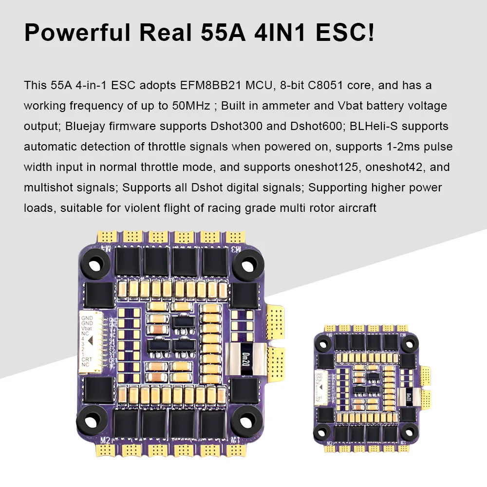 Radiolink F405 Flight Stack F405 Flight Control 55A ESC 3-6S Lipo 30.5x30.5mm BMI270 Gyro For Remote Control FPV Racing Drone
