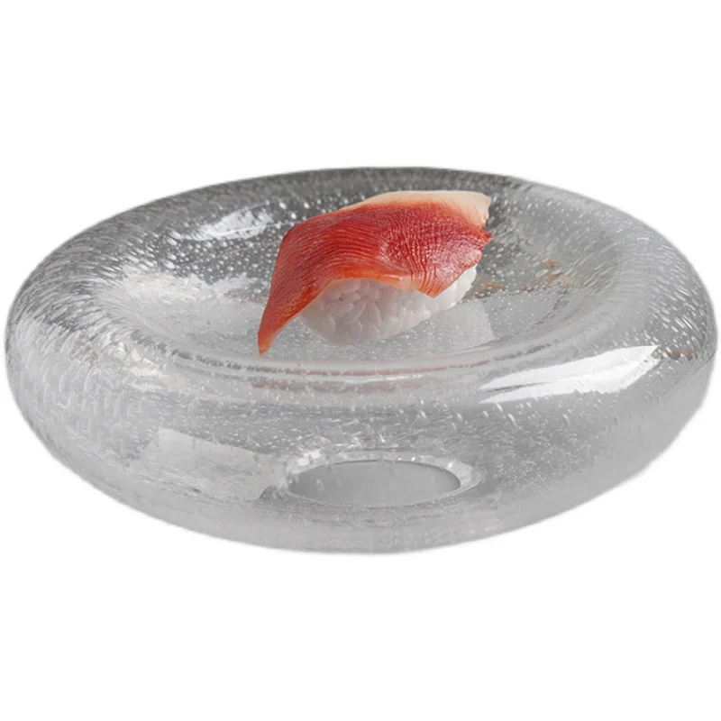 French-style Western Food Double-glazed Dessert Plate High-end Restaurant Cold Dish Dessert Salad Plate Kitchen Tableware view 5