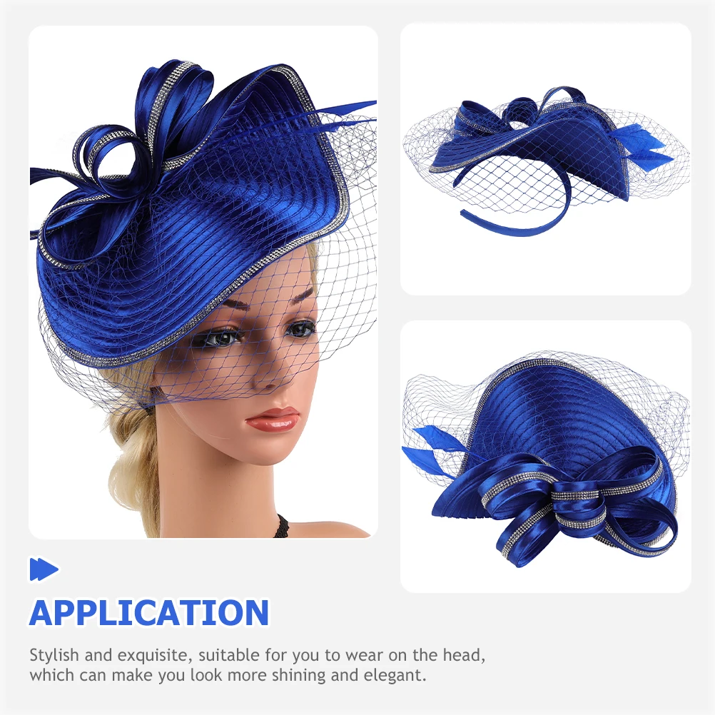 قبعات غزل شبكية للنساء أنيقة ومريحة لحفلات الزفاف وحفلات الشاي وحفلات الكوكتيل 1920s كرنفالات الكنيسة قطع زينة للشعر قابلة لإعادة الاستخدام
