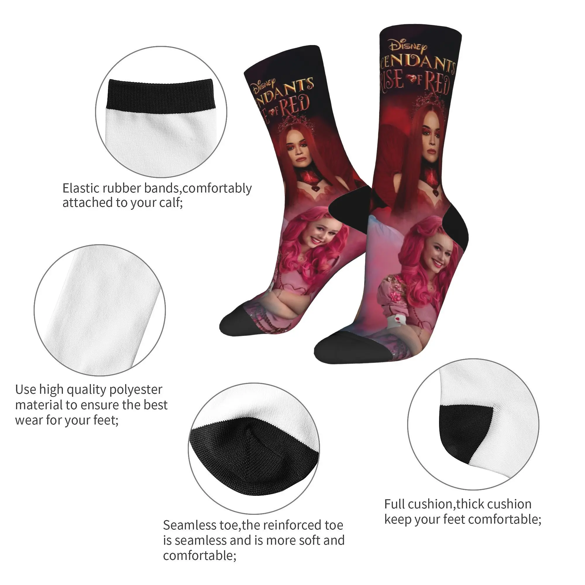 descendants 4 the rise of red Socks Accessories For Men Women  Print Socks Cute Best Gifts