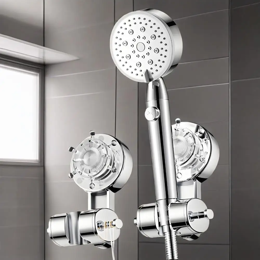 

Держатель насадки для душа без дрели и простой в установке — регулируемое настенное крепление для ручной душевой палочки, органайзер для ванной комнаты из АБС-пластика