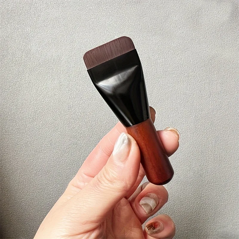 فرشاة مكياج صغيرة بدون أثر، فرشاة مكياج صغيرة محمولة برأس مشقوق، أداة مكياج خالية من البودرة #4