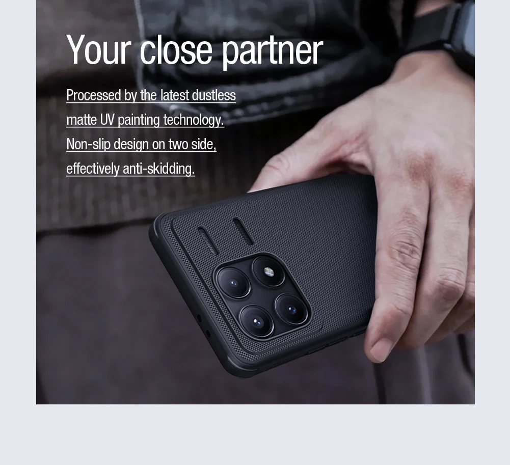 

Nillkin for Xiaomi Poco F6 Pro 5G Case Frosted Pro Magnetic Case Ultra Thin PC+TPU 360 Protection Back Cover