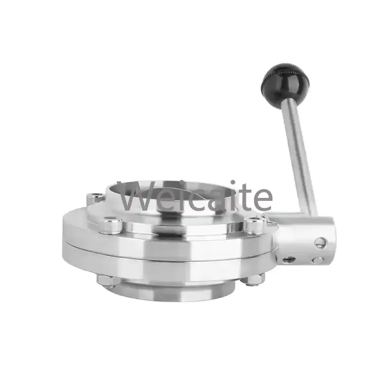 

Stainless Steel 6 Butt Welded End Manual Ss 316 Sanitary Butterfly Valve