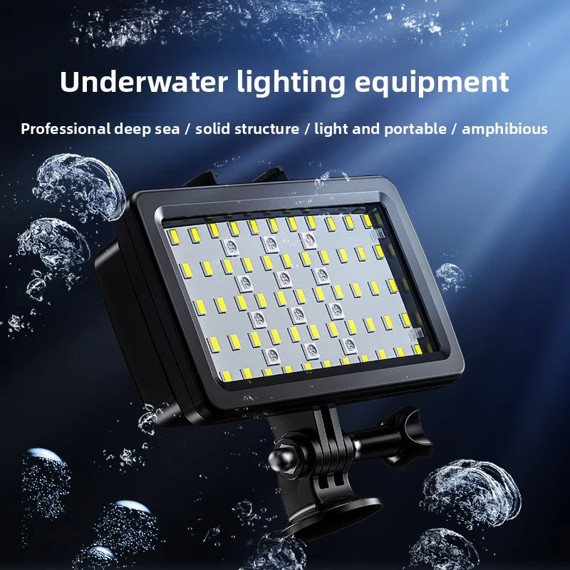 

LED fill light suitable for Gopro outdoor 40M diving video fill light, suitable for multi scene and sports camera accessories
