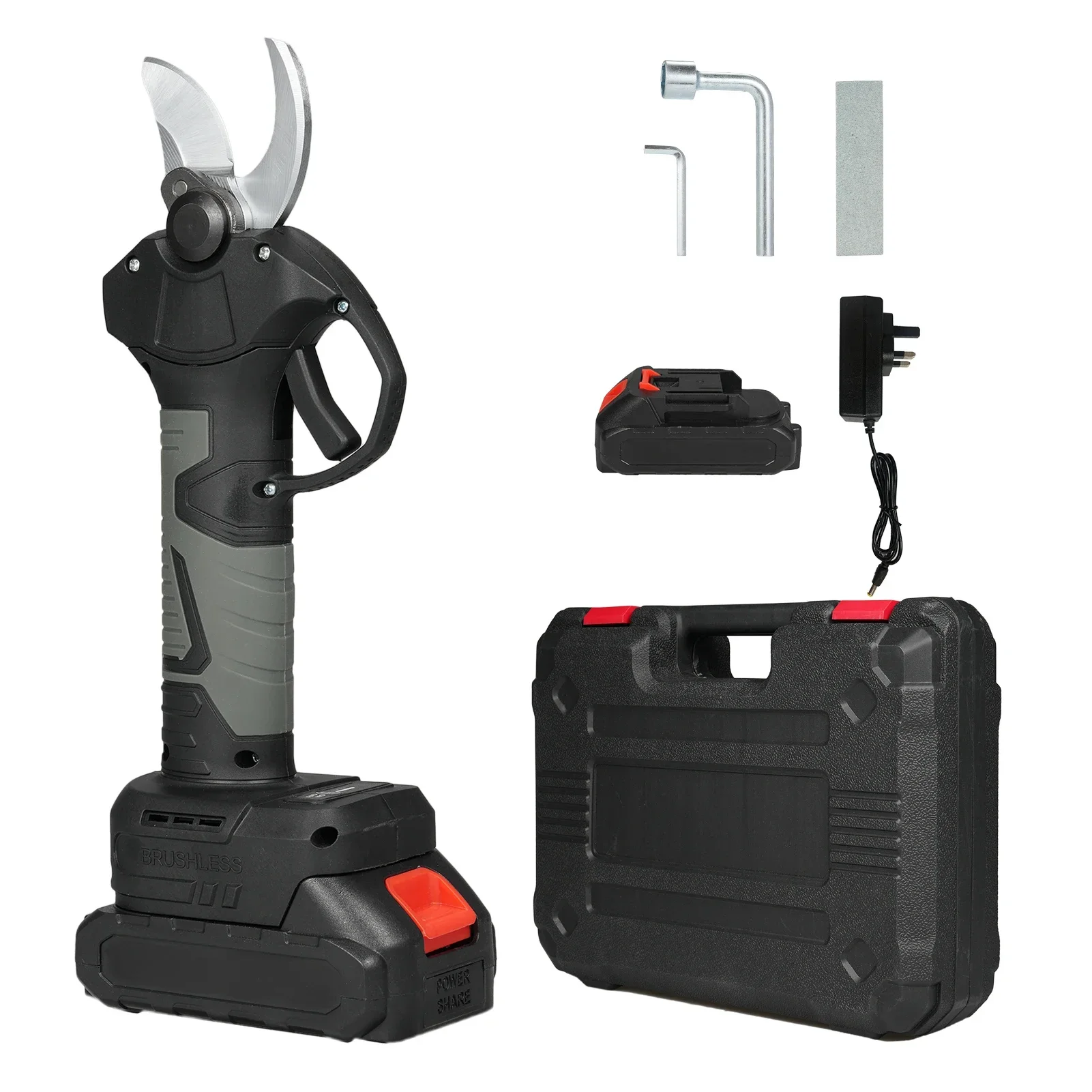 

Bestseller 21V Tree Branch Pruner Cordless Electric Pruning Shears With Carry Case Garden Clippers 30mm Cutting Diameter