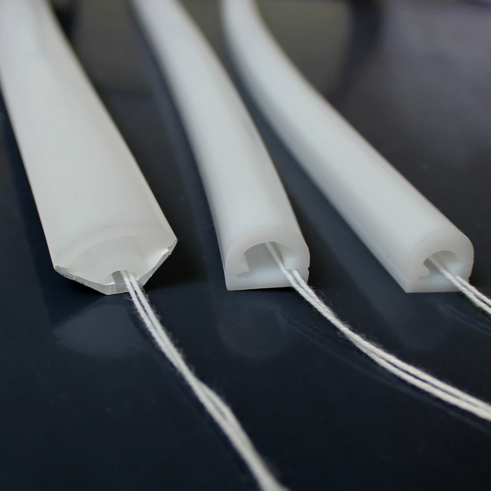 V-Shaped Semicircle LED Diffuser Channel Silica Gel Covering Tube Flexible Waterproof for 5-10mm COB SMD WS2811 WS2812 LED Strip