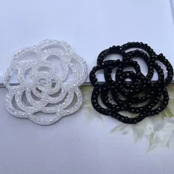 Crystal beaded rose flower handmade beaded fabric patch DIY clothing accessories Beaded patch clothing decoration