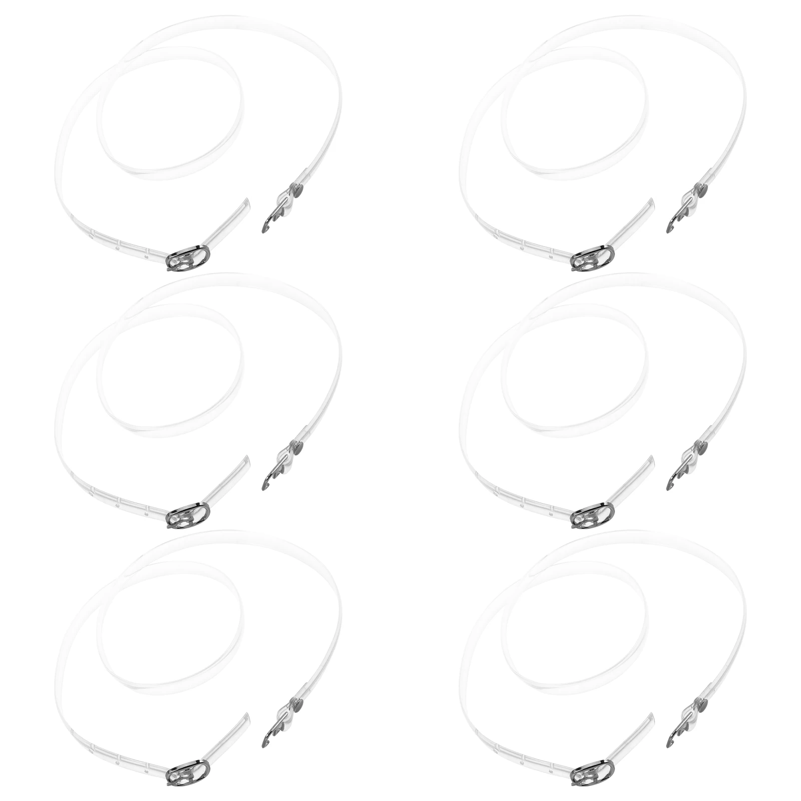 

3 Pairs Transparent Invisible Shoelaces High Heels Straps for Loose Shoes elastic shoe straps anti loose heel strap replacement