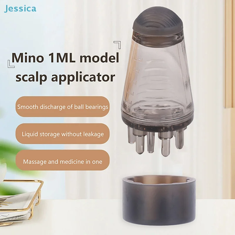 

♥1ML Scalp Applicator Bottle | Ball Bearing Liquid Dispenser for Scalp Massage & Hair Care