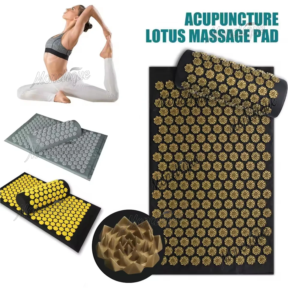 

Коврик для акупрессурной йоги, аппликатор Кузнецова, подушка, массажные иглы для тела Sensi с шипами, набор подушек, способствует кровообращения