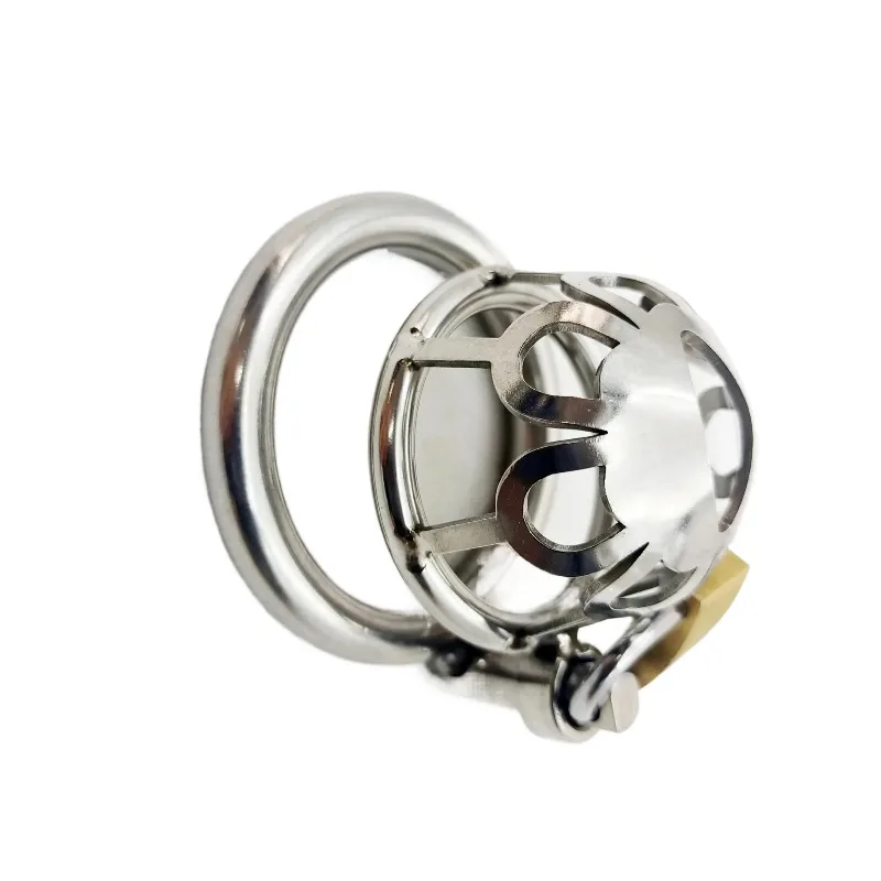 Chastity Device Scrotum Restraint Bondage Belt Cock Prison Metal Penis Cage Extreme Cock Lock Ring Sex Toys for Men BDSM Male