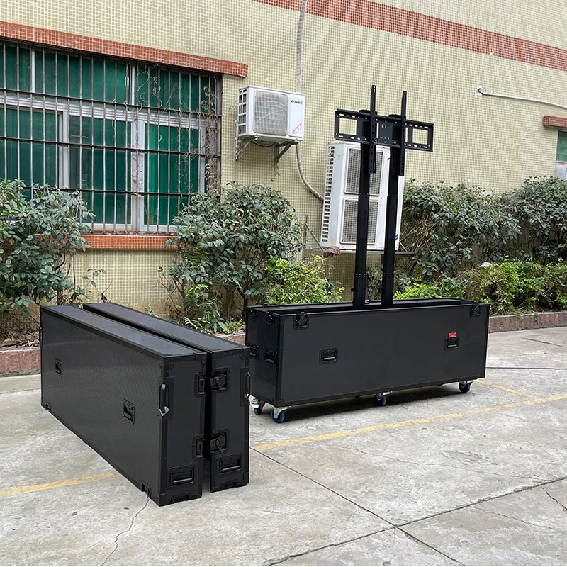 Motorised Electric TV Lift Flight Road Case For 75