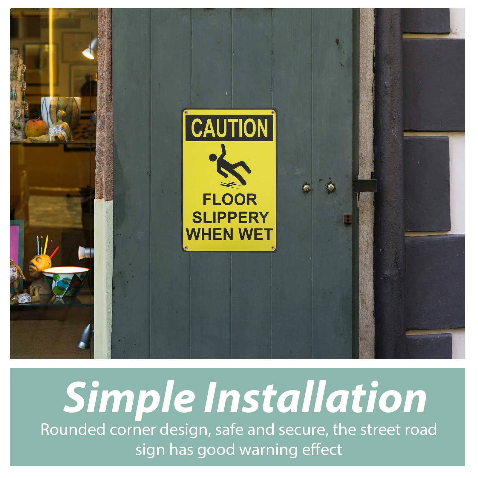 

Wall Decor Road Road Sticker Slippery Floor Caution Safety Traffic Street Sign For Caution Signs Street Sign