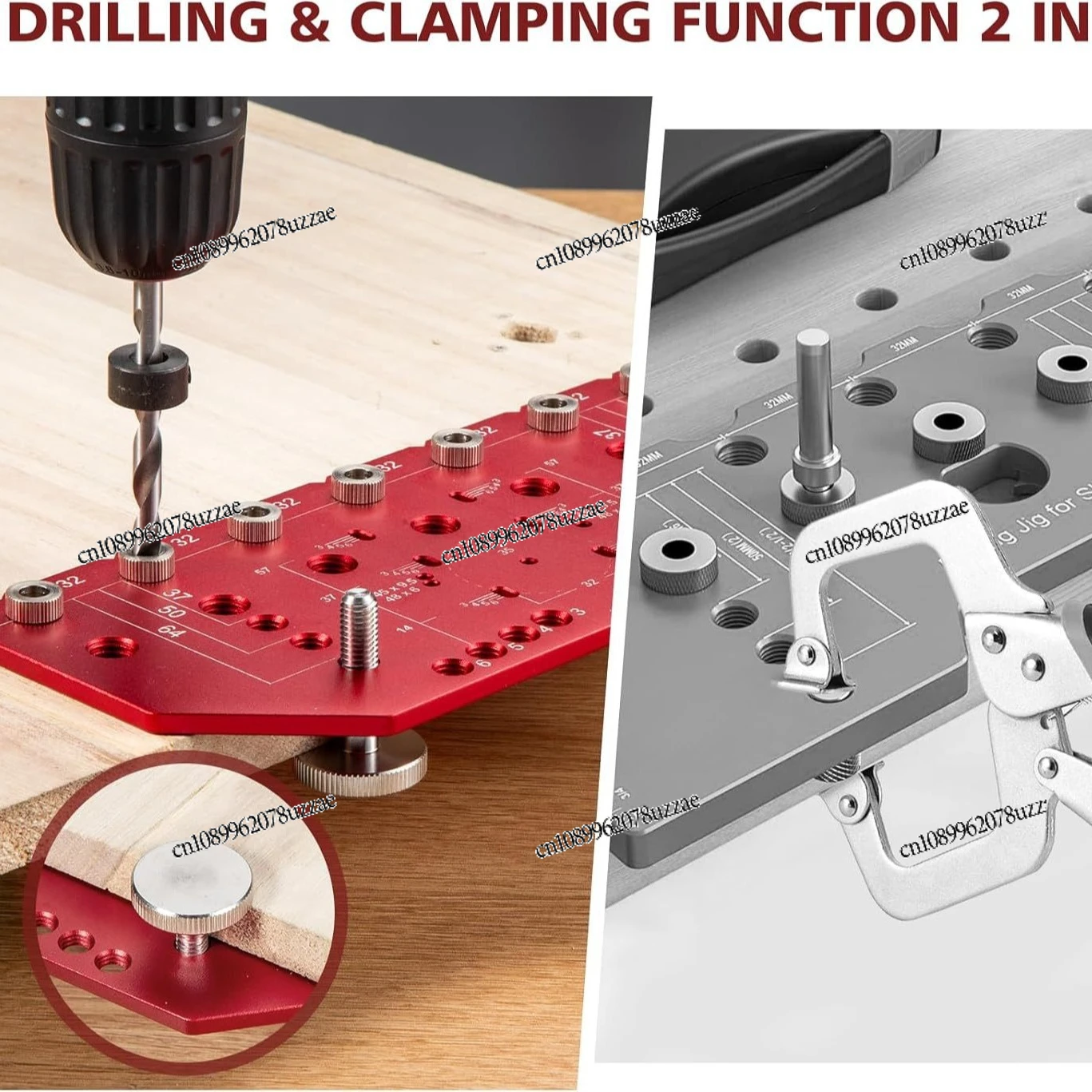 2-In-1 35mm Hinge Punching Positioner Handle Punching Drawer Clothing Cabinet Door Panel Hinge Drilling Positioning