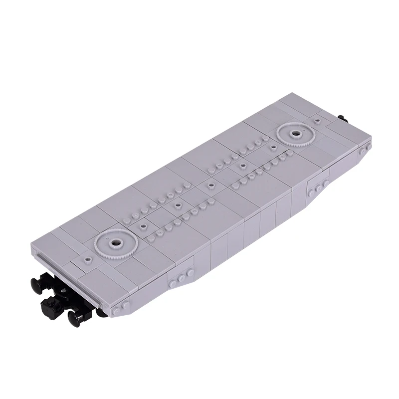 MOC City Creative Idea Pandur Ⅱ wheeled armoured vehicle Train Rail Building Block Bricks DIY High-tech Toys for children gifts