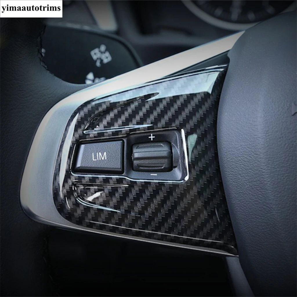 

Auto Steering Wheel Button Frame Decoration Cover Trim Fit For BMW X1 F48 2016 - 2021 ABS Carbon Fiber Look Accessories Interior