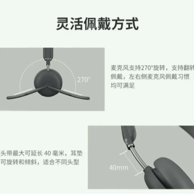 2 Microfono auricolare Bluetooth wireless, funzione di riduzione del rumore AI auricolare