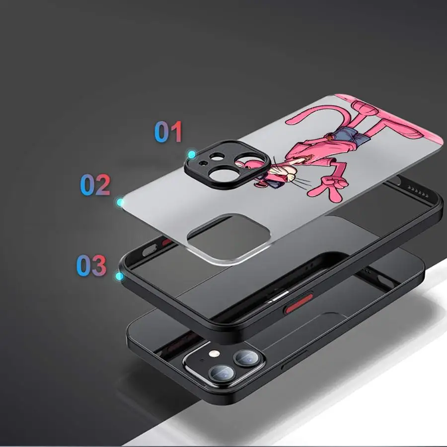 أنيمي الوردي ليوبارد عودة غطاء الهاتف القضية آيفون 16 برو ماكس 16e 15 زائد 12 11 14 17 الهواء 7 8 13 Mini XS