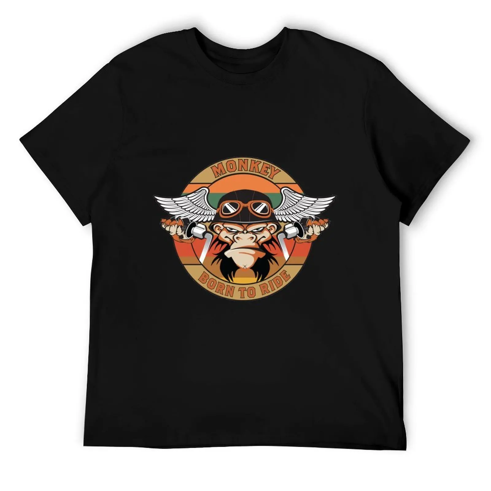 

Biker Monkey Motorclye - Born To Ride T-Shirt t shirt men 100% cotton luxury brand man t shirts cotton T-Shirt
