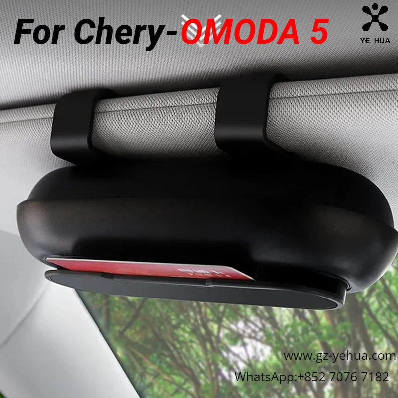 For Chery OMOD 5 2021 2023 Car Sun visor sunglasses clip Car glasses case Interior Automobiles Parts Accesorios Para Auto Tools