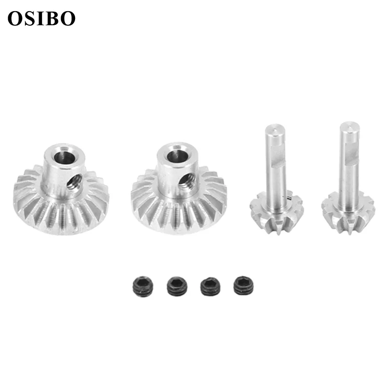 4Pcs Steel Front and Rear Axle Bridge Gear Drive Shaft Gears Set for WPL B24 B36 C14 C24 MN D90 MN99S Upgrade Parts