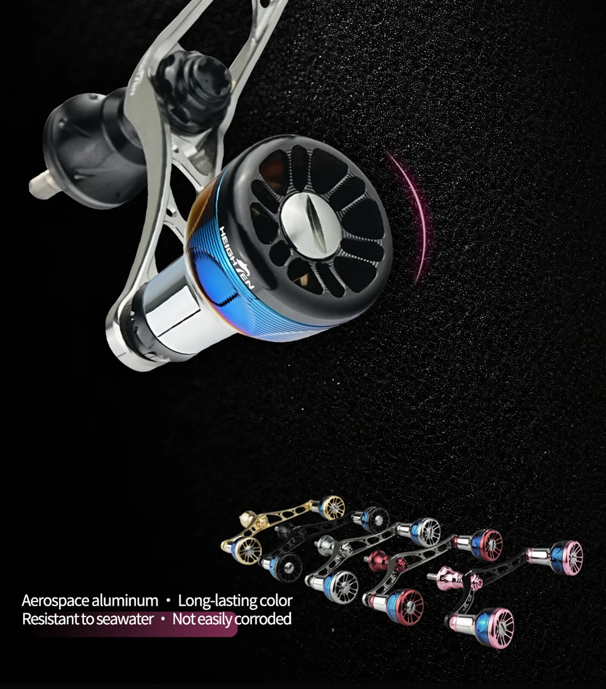 HEIGHTEN Spinn rollen griff 98mm für Shimano Daiwa Spinn rolle – Detail 2