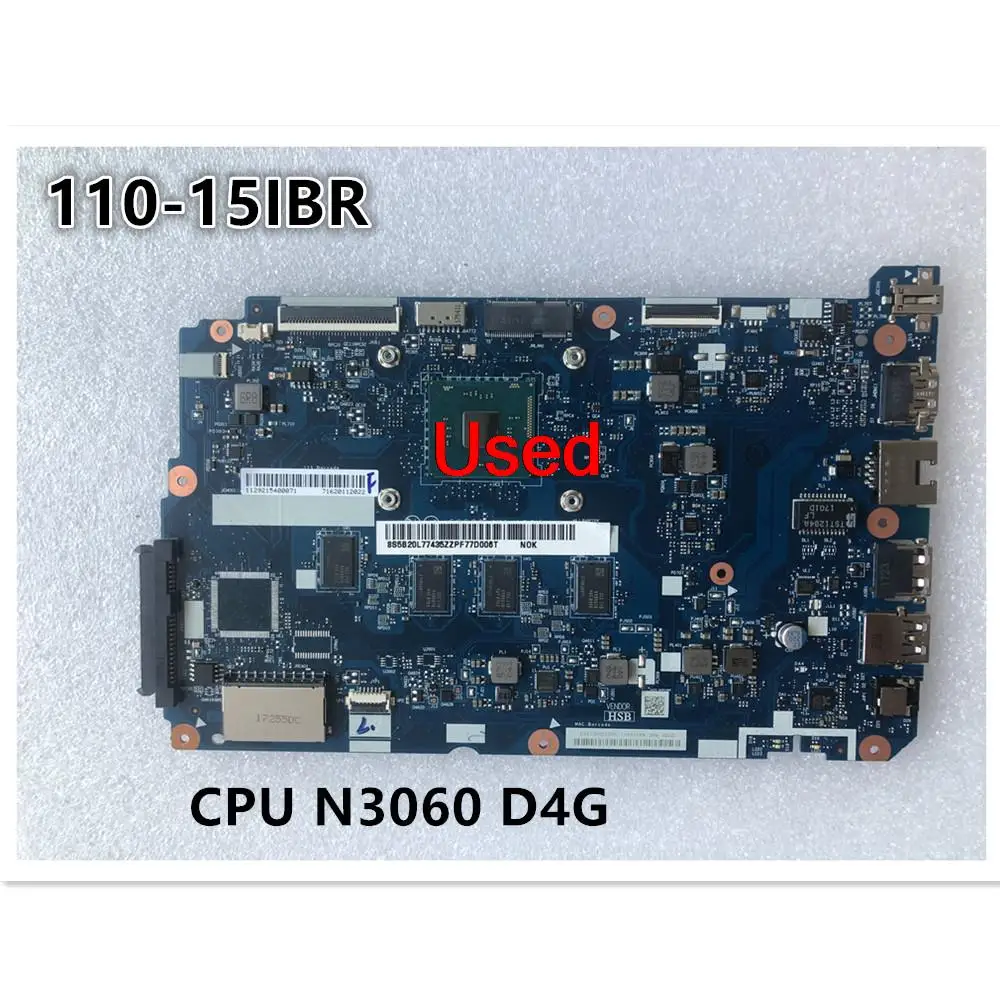 NM-A804 For Lenovo Ideapad 110-15IBR Laptop Motherboard CPU N3060 D2G/D4G UMA FRU 5B20L77437 5B20L77435 5B20L46235