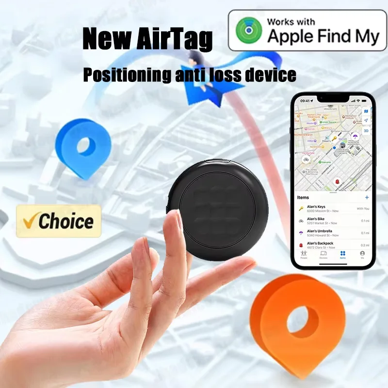 

Mini GPS Tracker Anti Lost Device Work With Find My App Bluetooth Locator Global Positioning Car Vehicle Tracking Keys