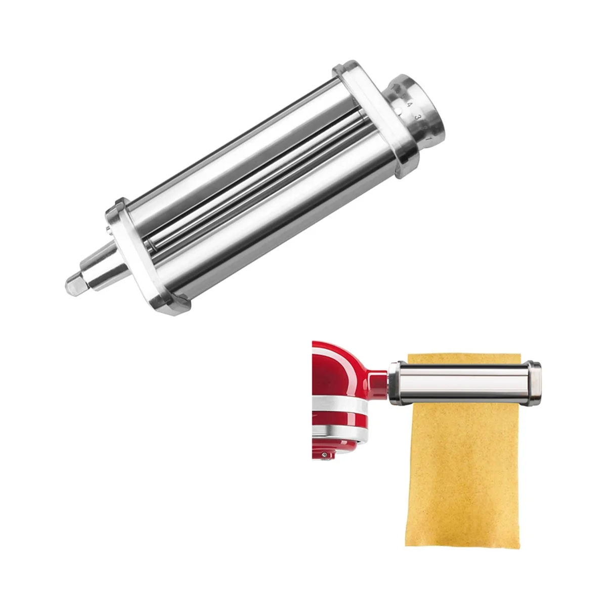 Noodle Press Kit for Pasta Maker Stainless Steel Pasta Spaghetti Roller Stand Mixer Attachment Kitchen Tool