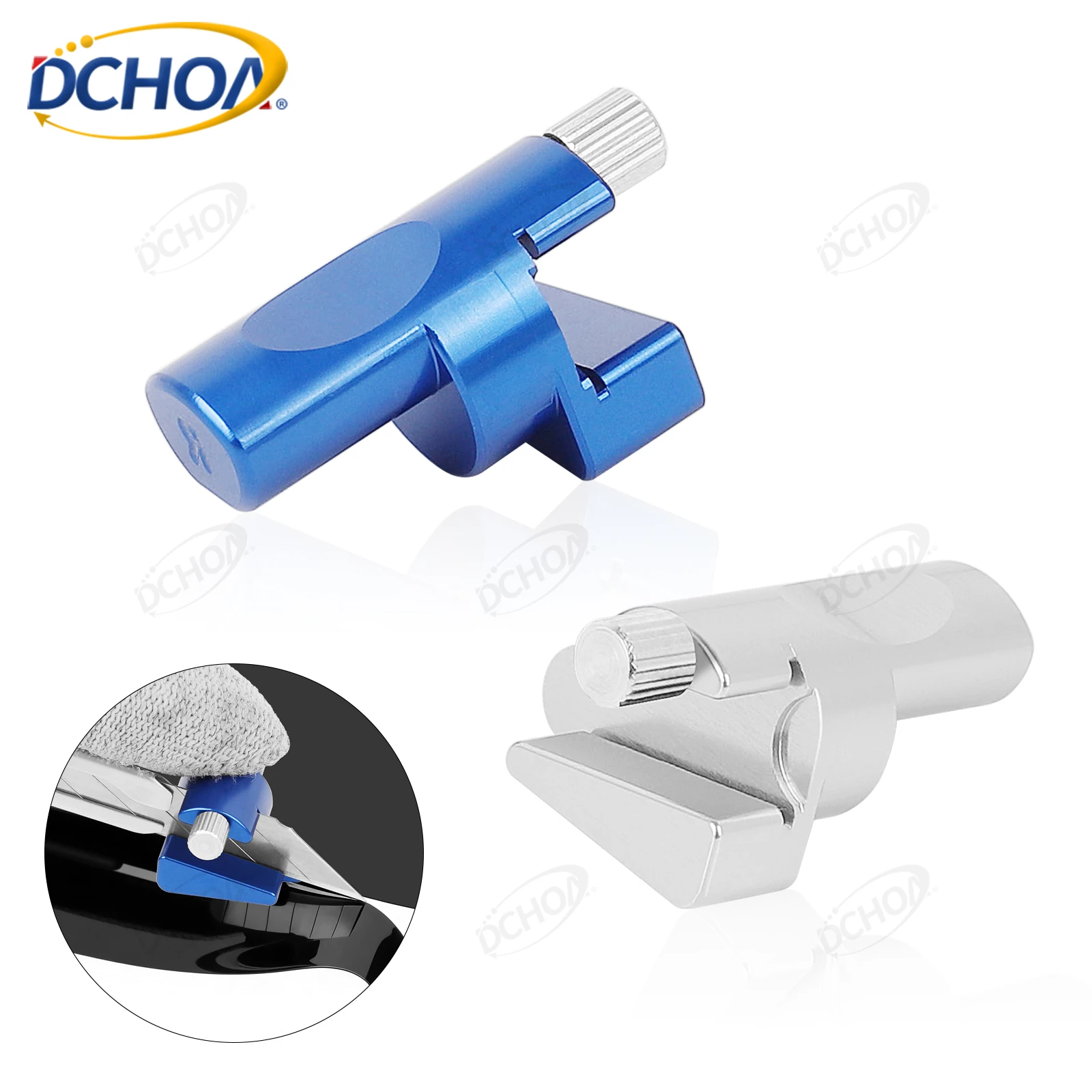 Precision Aluminum Alloy Utility Knife Edge Cutting Tool For Vinyl Car Wrapping Window Tinting Protective With 2pcs Patch