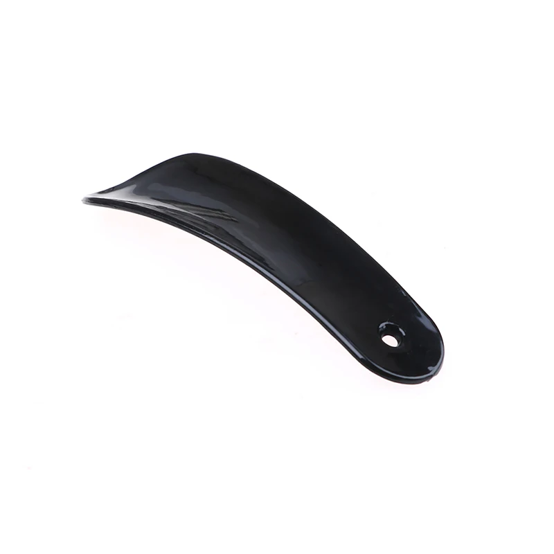 2Pcs 11cm black plastic shoehorn shoe horns spoon shoes accessories