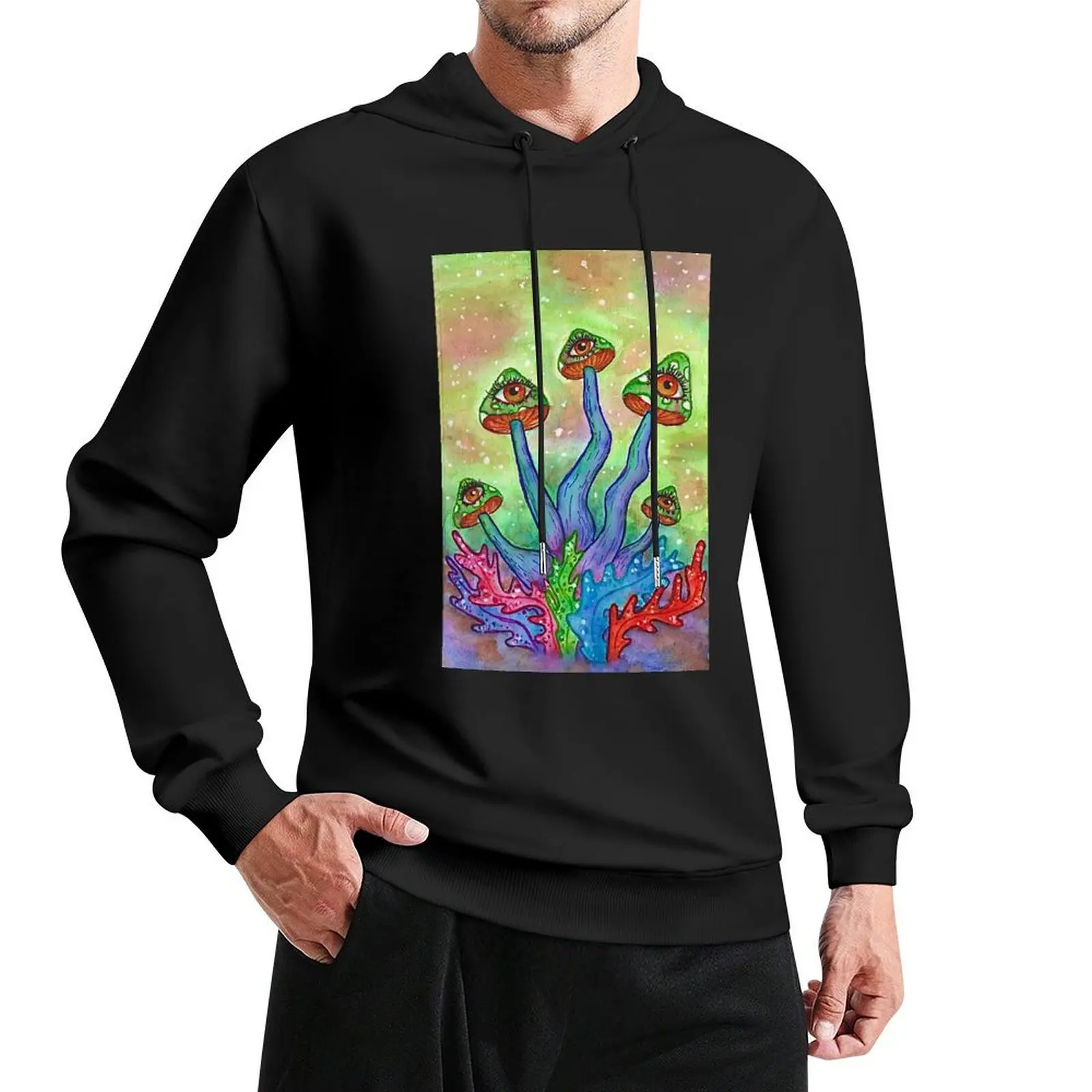 

Mushroom Party Pullover Hoodie men's autumn clothes mens clothing men's sweat-shirt set winter clothes new in hoodies